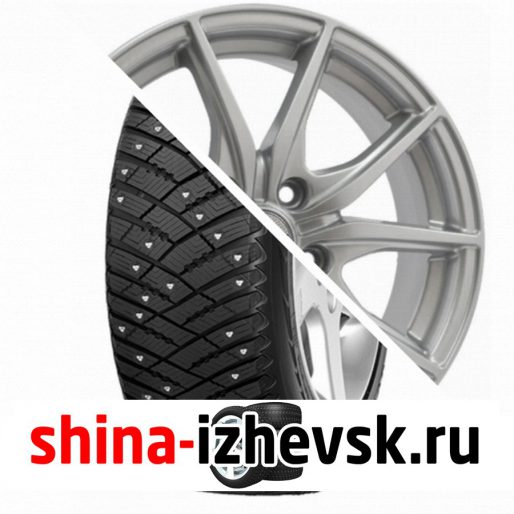 Колесо в сборе Goodyear Ultra Grip Ice Arctic 215/60 R16 T 99 + NEO 676 6.5xR16 5×114.3 ET45 DIA67.1 Серебристый в Ижевске